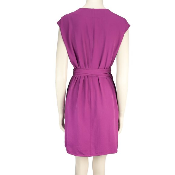 EVERLANE Best seller! Minimalist Goweave Wrap Short Purple Mini Dress s 00 - Picture 3 of 7